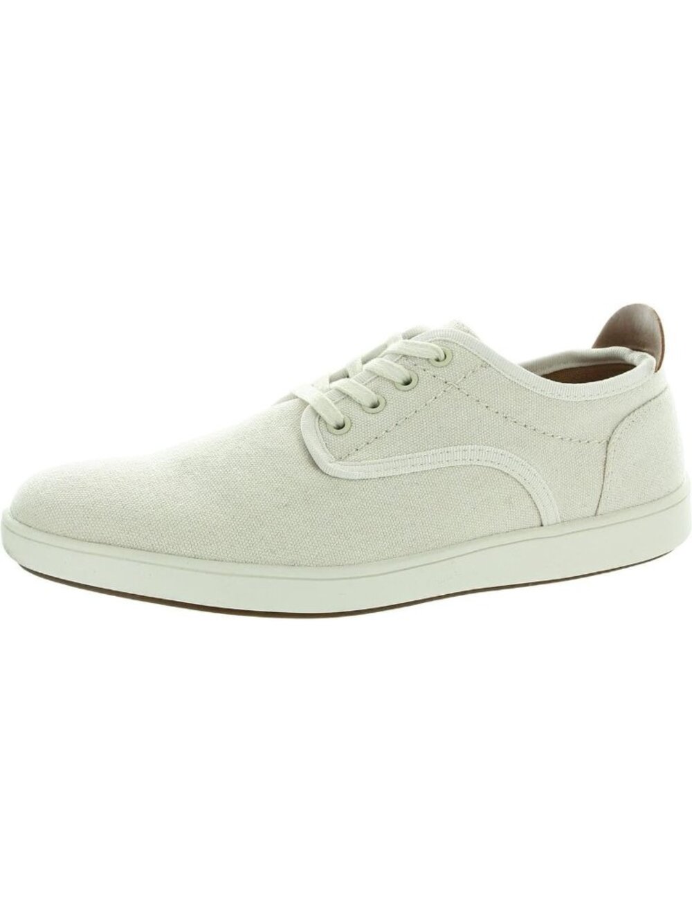 Steve Madden Men's Cream Fabric Round Toe Lightweight Fenta Fashion Sneakers